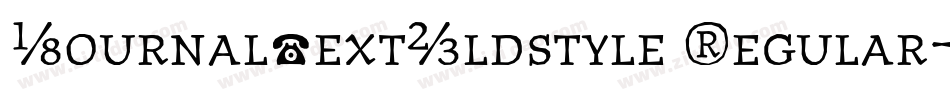 JournalTextOldstyle Regular字体转换